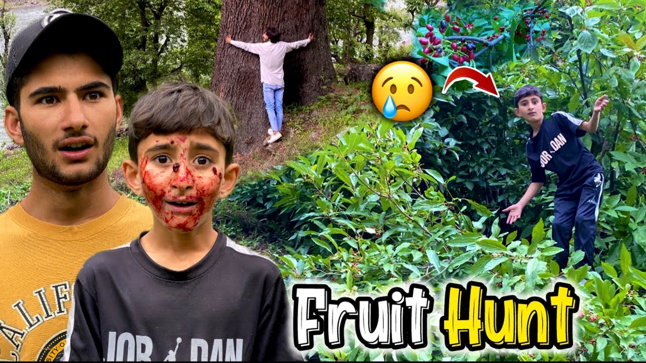 Village Adventures with Brother 😲 || Wild Fruits & Funny Moments in Neelum Valley