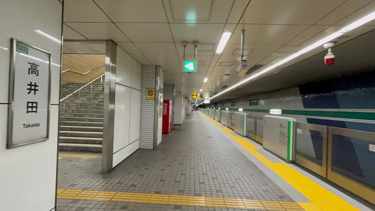 中央線高井田駅で床仕上げ工事が完了！コスモスクエア行きが復活した駅構内も観察！