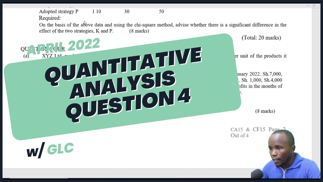 CPA QUANTITATIVE ANALYSIS APRIL 2022 Q4