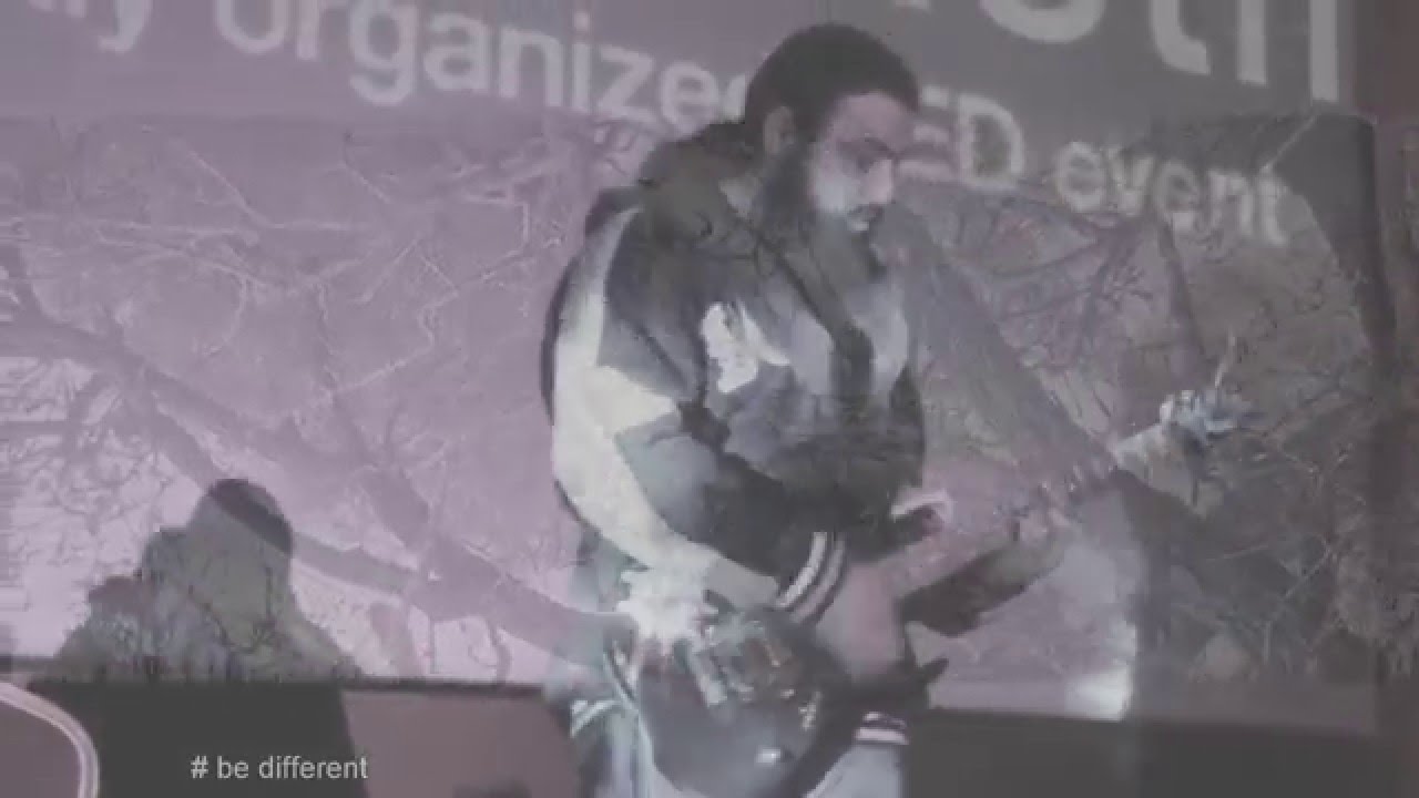 Khaled Rockspirit jamming at TEDx ENIMonastir 2015