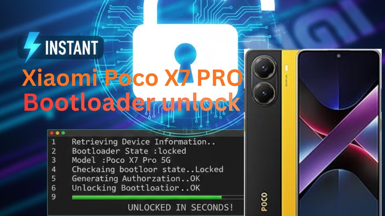 POCO X7 Pro & Redmi Turbo 4 🔓 Instant Bootloader Unlock (RODIN)
