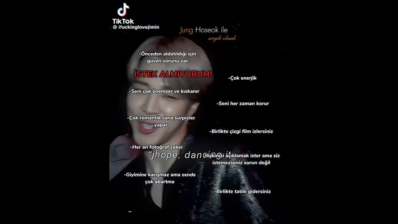 Jung Hoseok ile sevgili olmak#junghoseok#bts