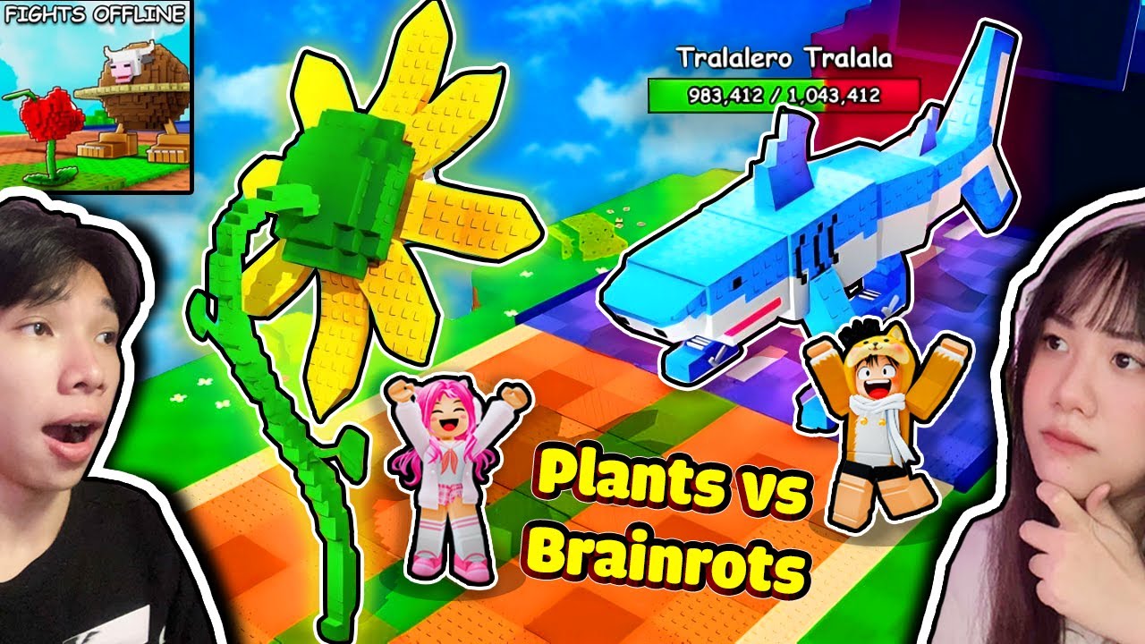 Cùng Người Yêu Trồng 1 Khu Vườn Chống Lại BRAINROT 🌱 Ngáo Và Kemy Plants Vs Brainrots Roblox 😈