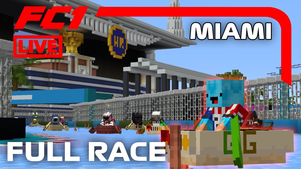 FC1 LIVE: Miami GP in Minecraft!