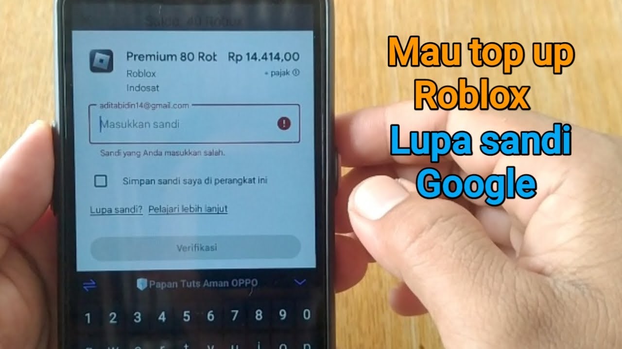 Cara Mengatasi Lupa Kata Sandi Google Ketika Mau Top Up Roblox