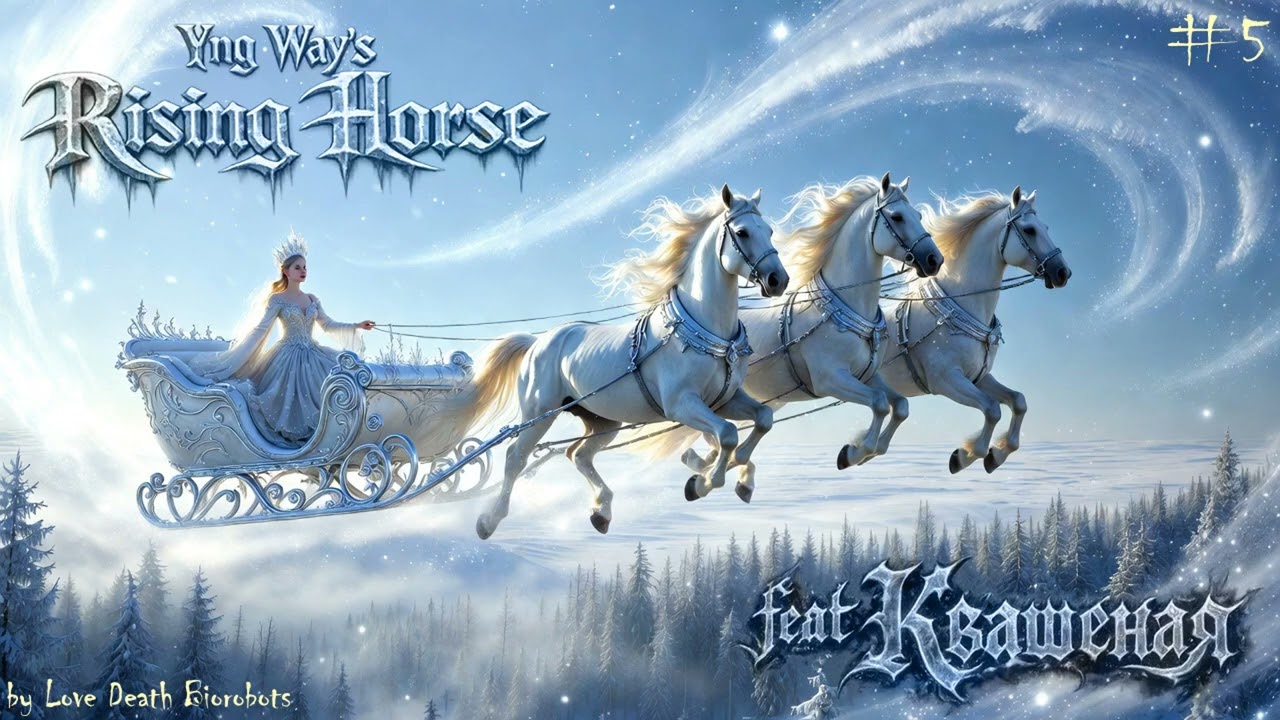 Yng Way's Rising Horse ft Kvashenaya - Три белых коня #5 #kvashenaya #metal #love #disney #malmsteen