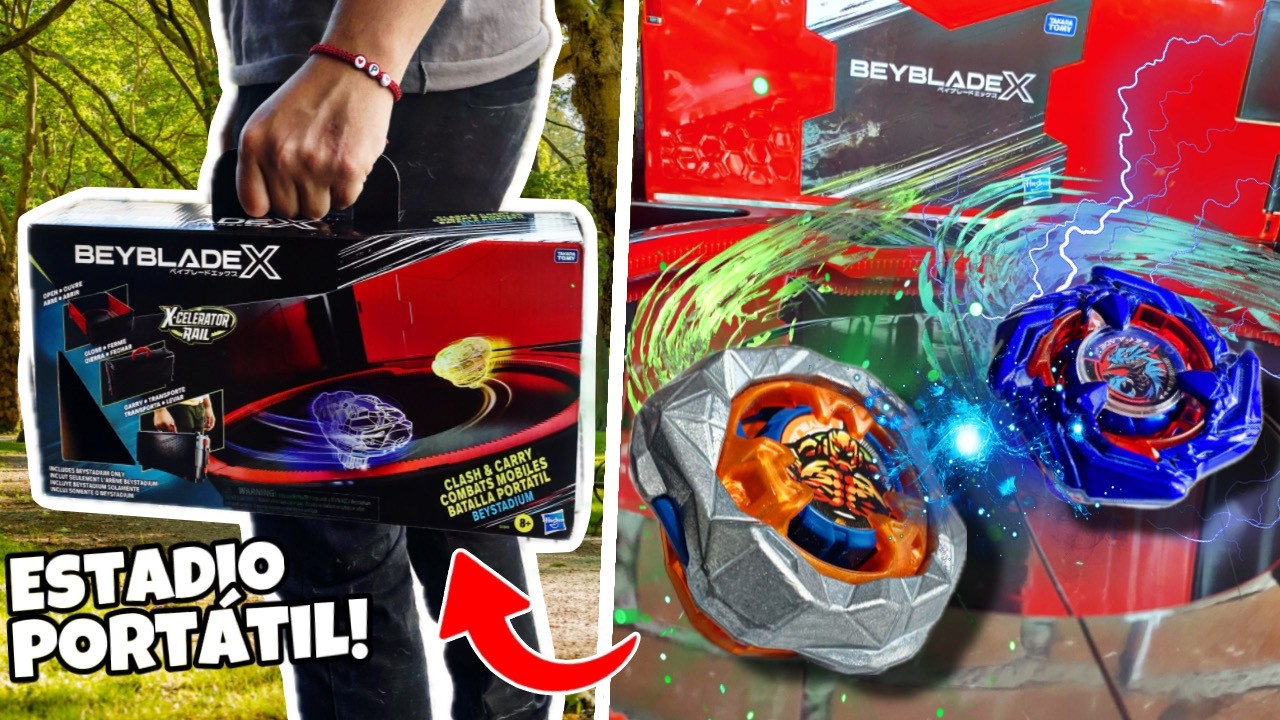 JUEGA BEYBLADE EN CUALQUIER LUGAR! Estadio portátil de Beyblade X, Unboxing | #beyblade #beybladex