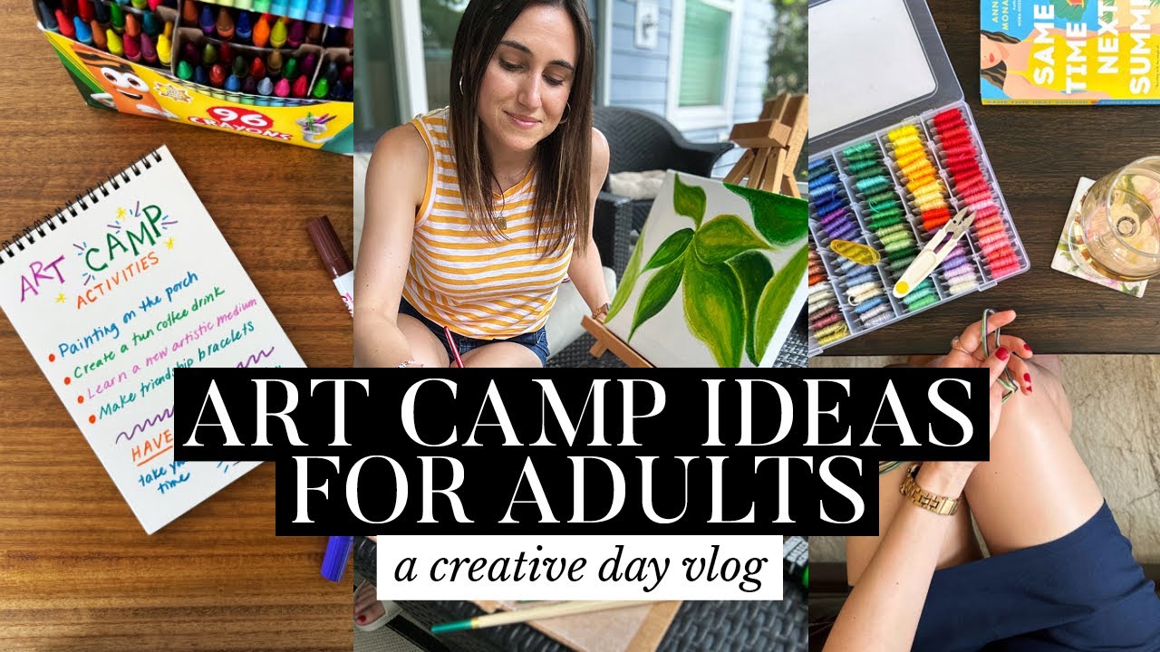 Art Camp for Adults 🎨✨🌈 A Creative Day Vlog