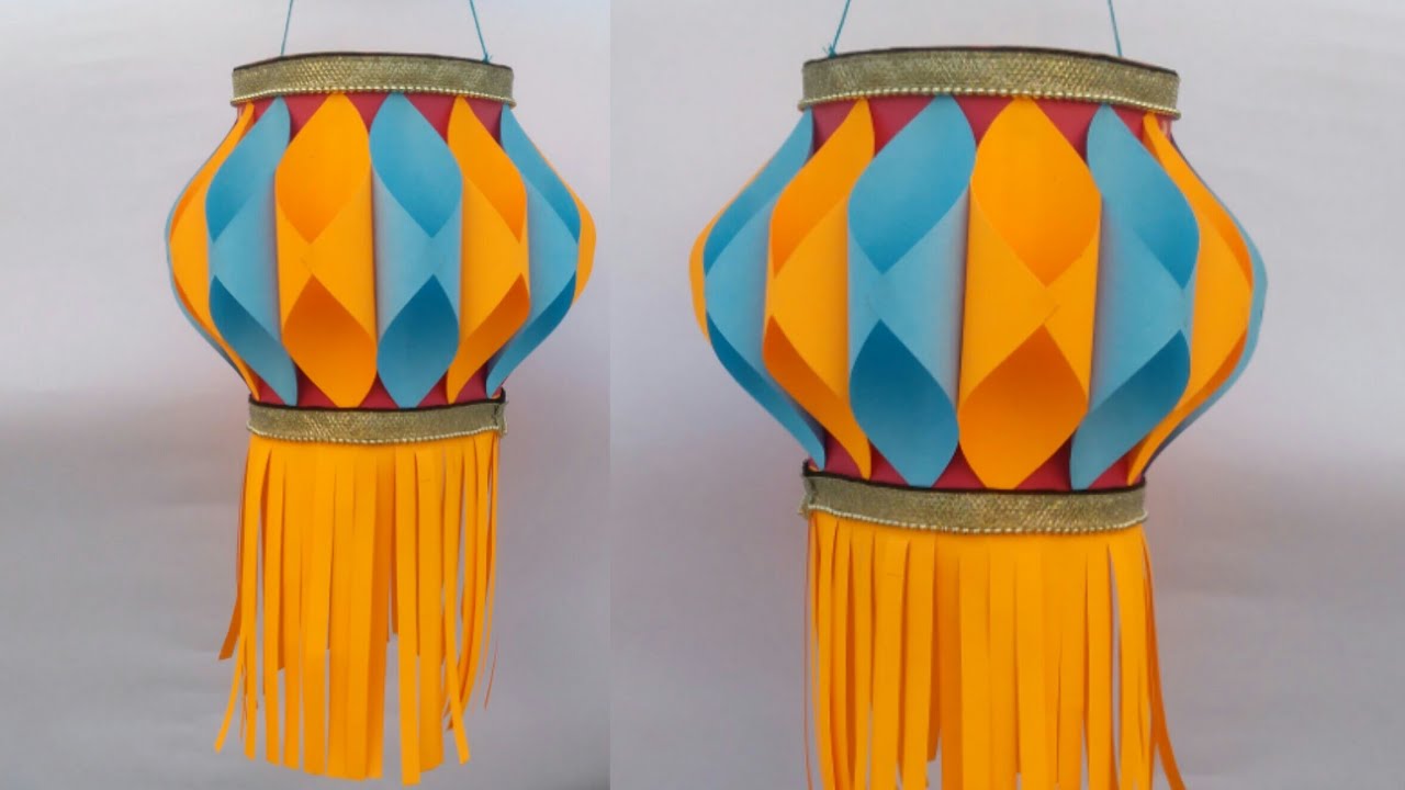 Diwali / Christmas decoration idea | paper lantern | lantern for diwali | paper craft | HMA##213