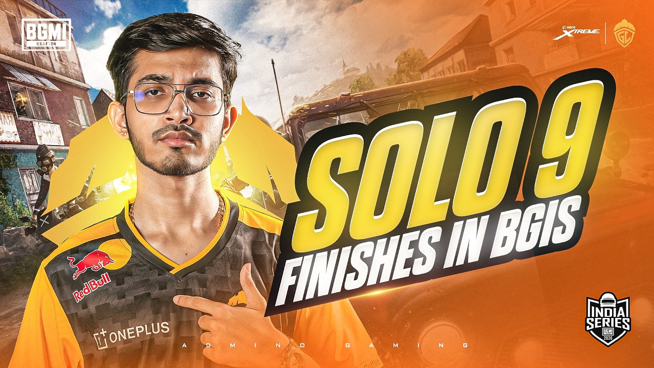 SOLO 9 FINISHES IN BGIS 2026! ❤️‍🔥| 22 FINISHES WWCD | ADMINO GAMING |