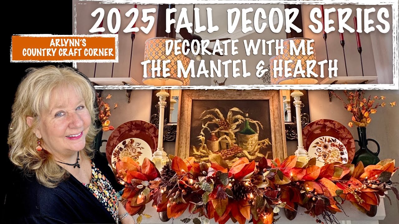 🍁 2025 FALL DECOR SERIES  🍁 DECORATE WITH ME 🍁 THE MANTEL AND HEARTH 🍁 PLUS SMALL AT HOME HAUL 🍁