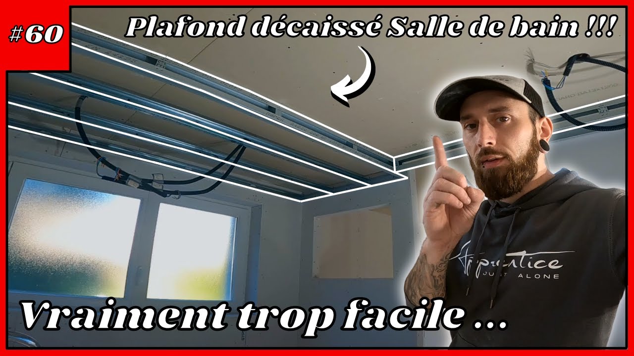 TROP FACILE !!! Après cette vidéo tout le monde fera des plafonds décaissés - #60 Rénovation Maison