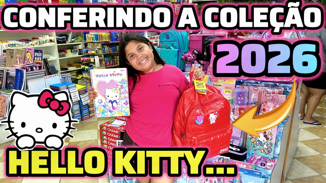 A NOVA COLEÇÃO DA HELLO KITTY TÁ INCRÍVEL! 