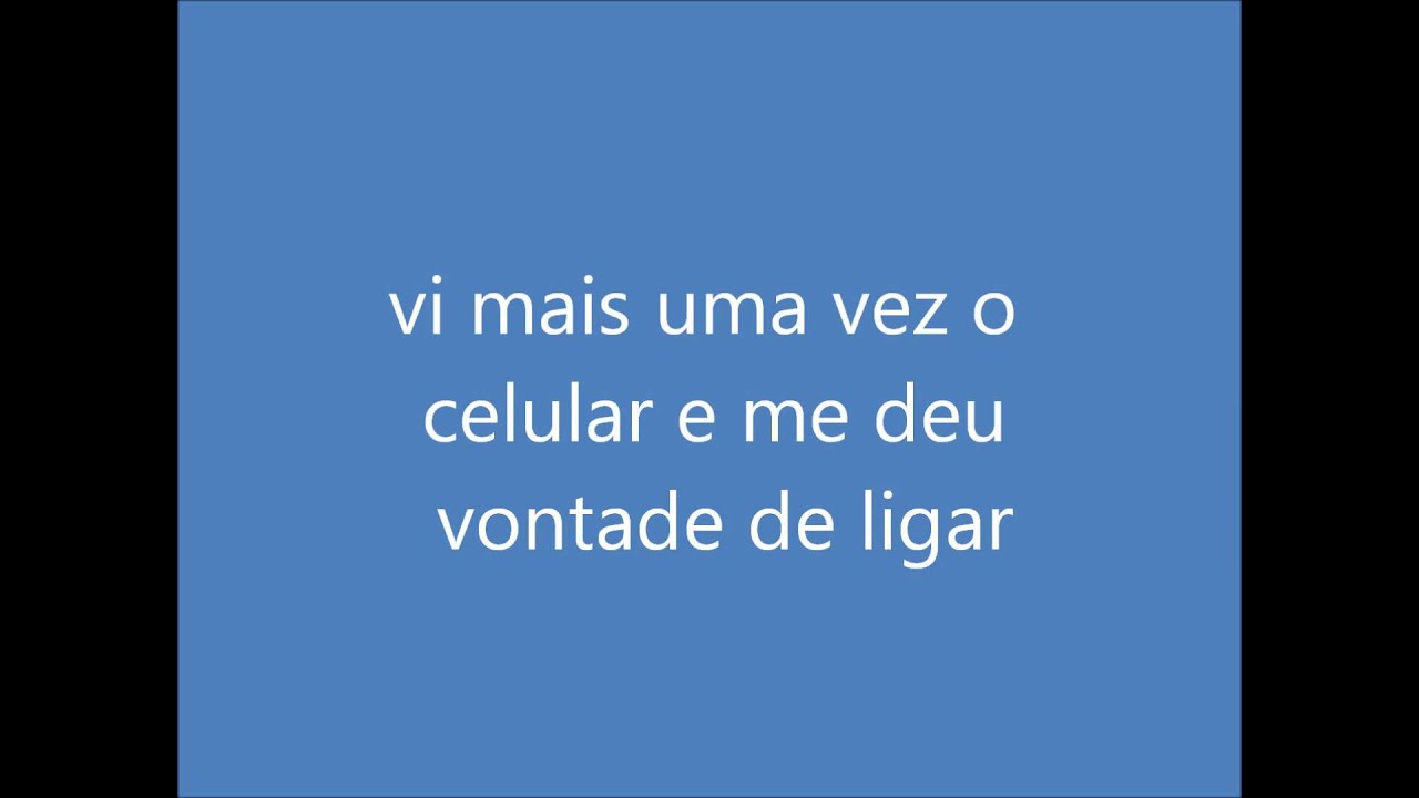 Horas Iguais _ Tdp (com letra)