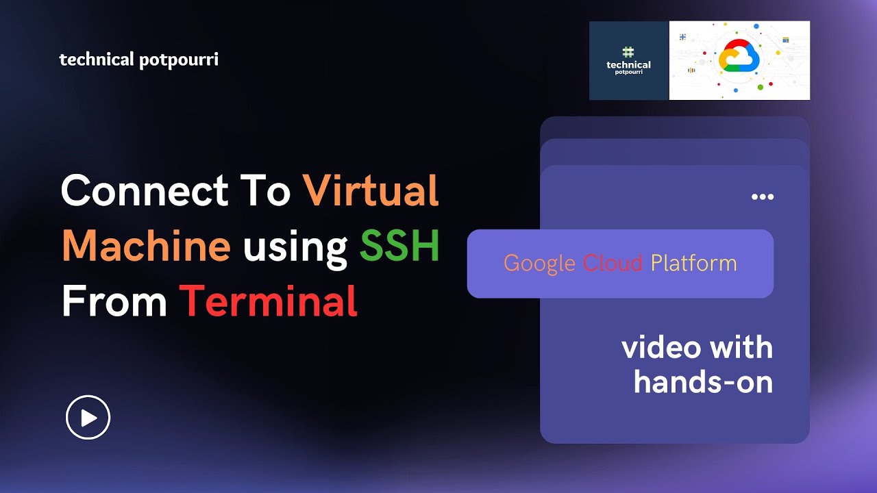 Как подключиться к виртуальной машине Google Cloud с помощью SSH из терминала