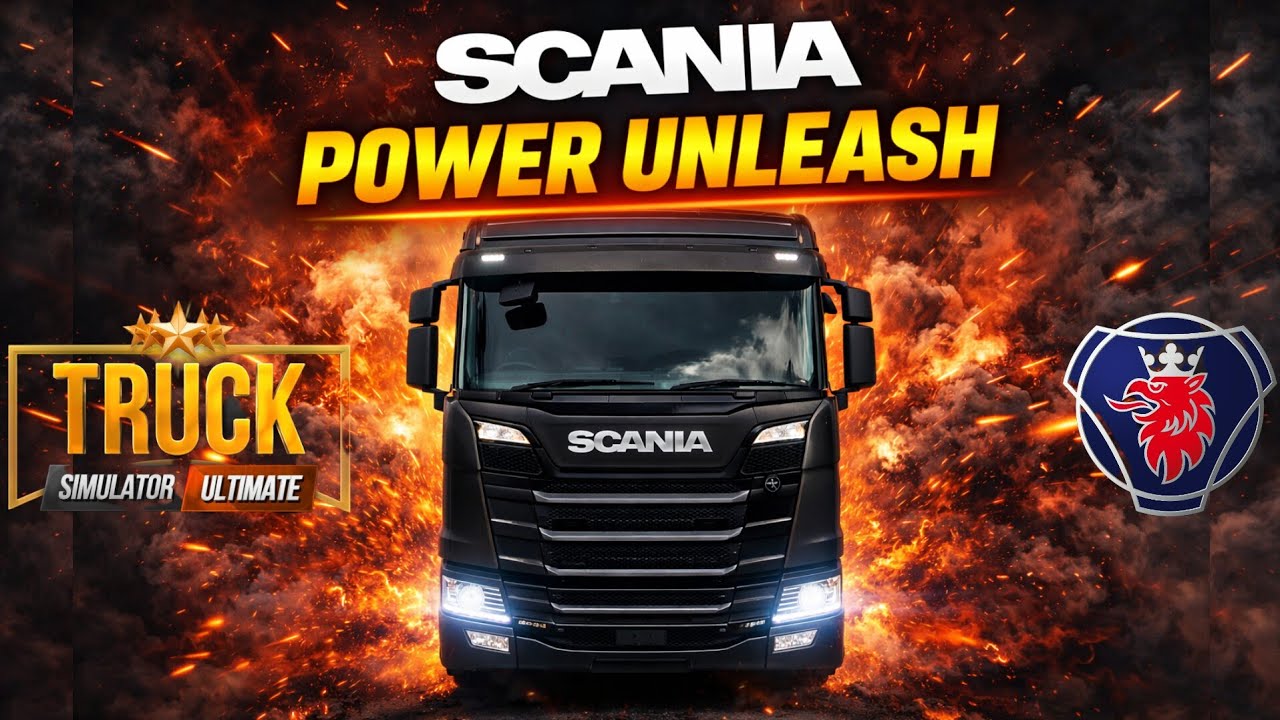 🚨 Scania Power Unleashed! Top Speed Highway Drive |Truck Simulator Ultimate|@PerasgamingYT 