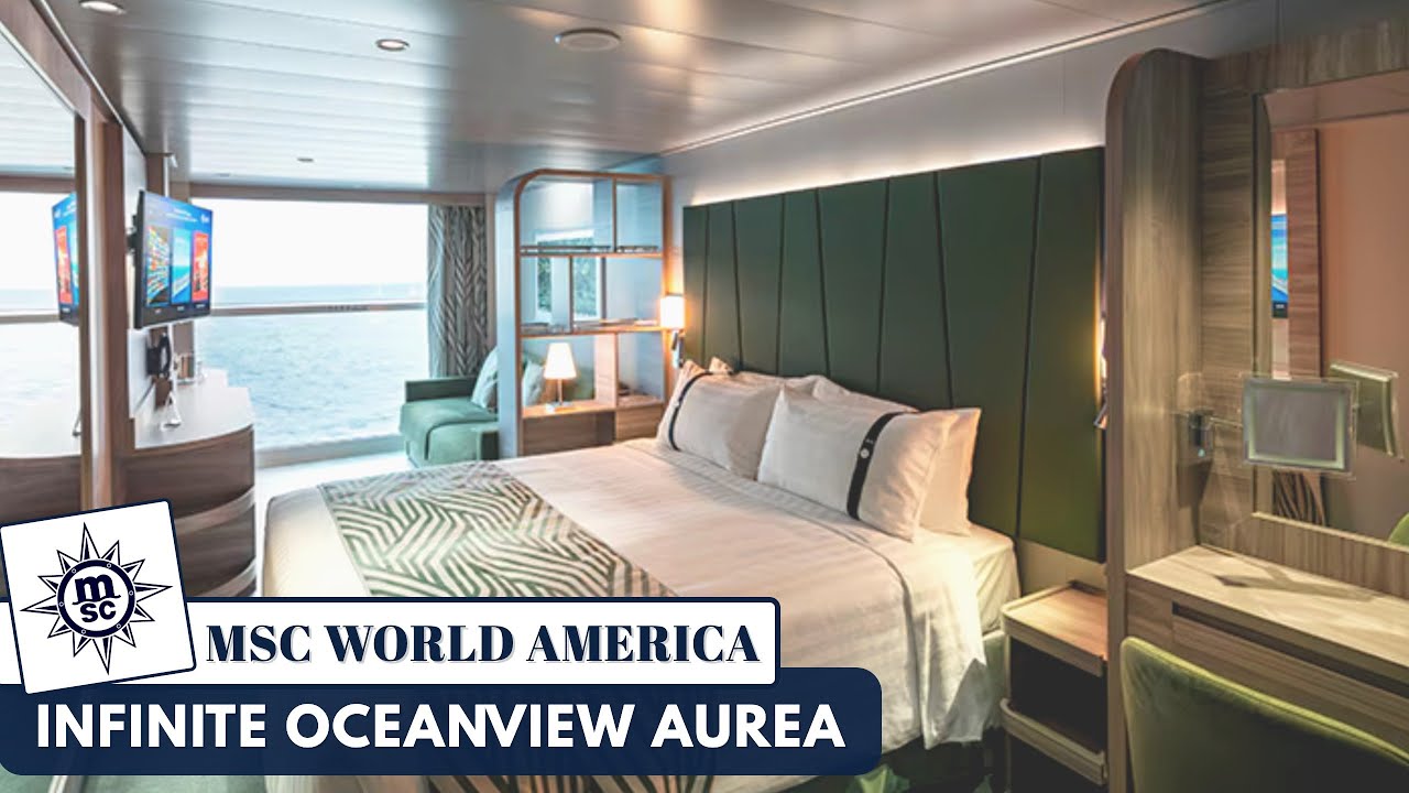 MSC World America | Infinite Ocean View Aurea Stateroom Walkthrough Tour | 2025 | 4K