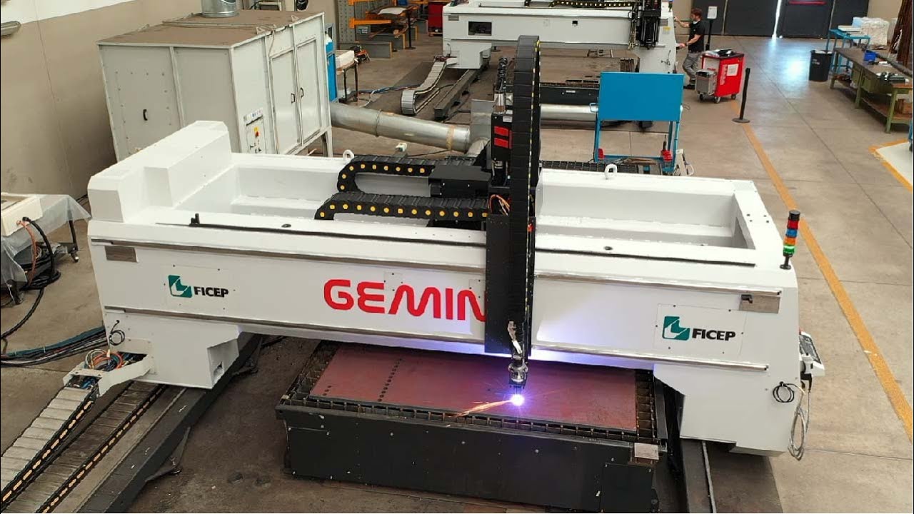 Steel Plate Fabrication Processes with the FICEP Gemini SP