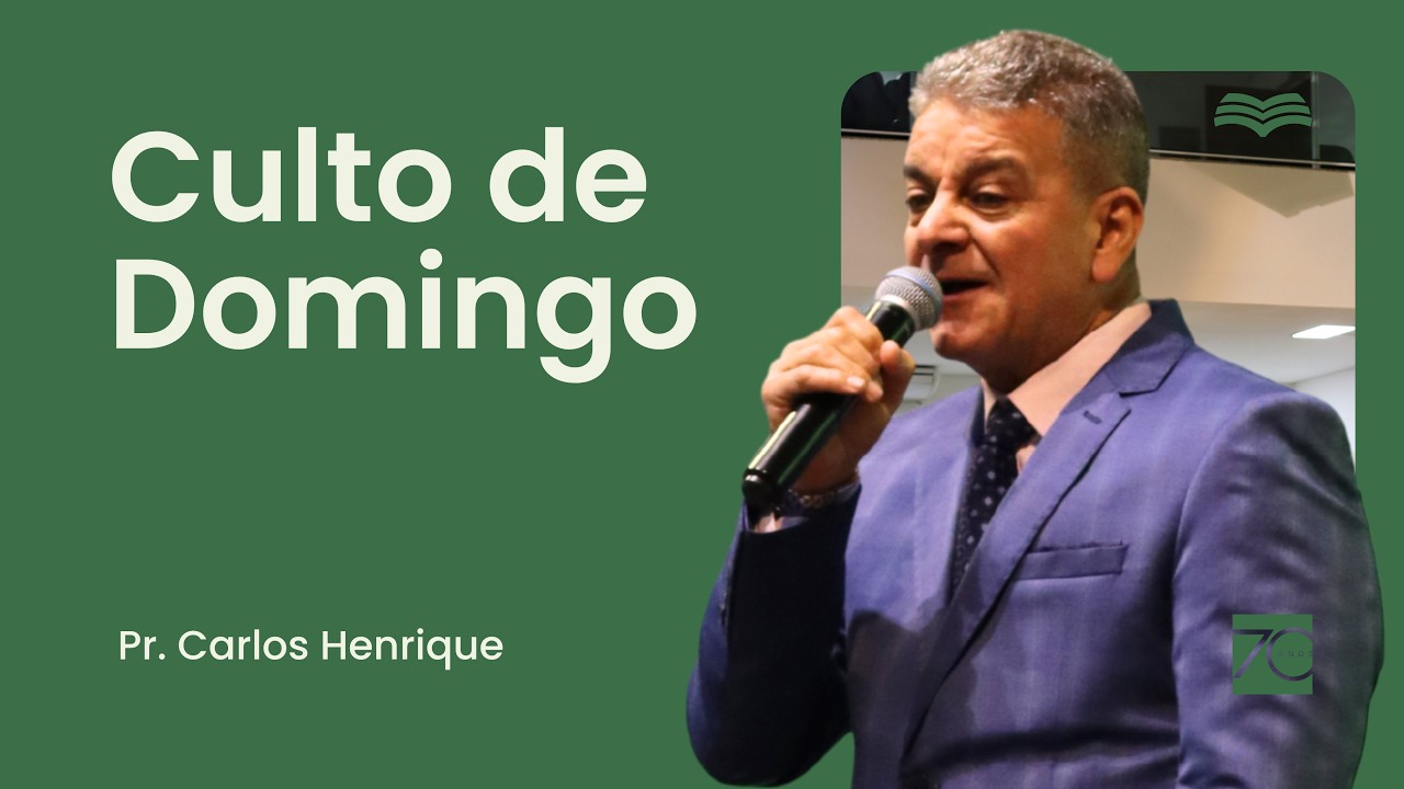 Culto da noite 18h -  Rev. Carlos Henrique 15/03/2026
