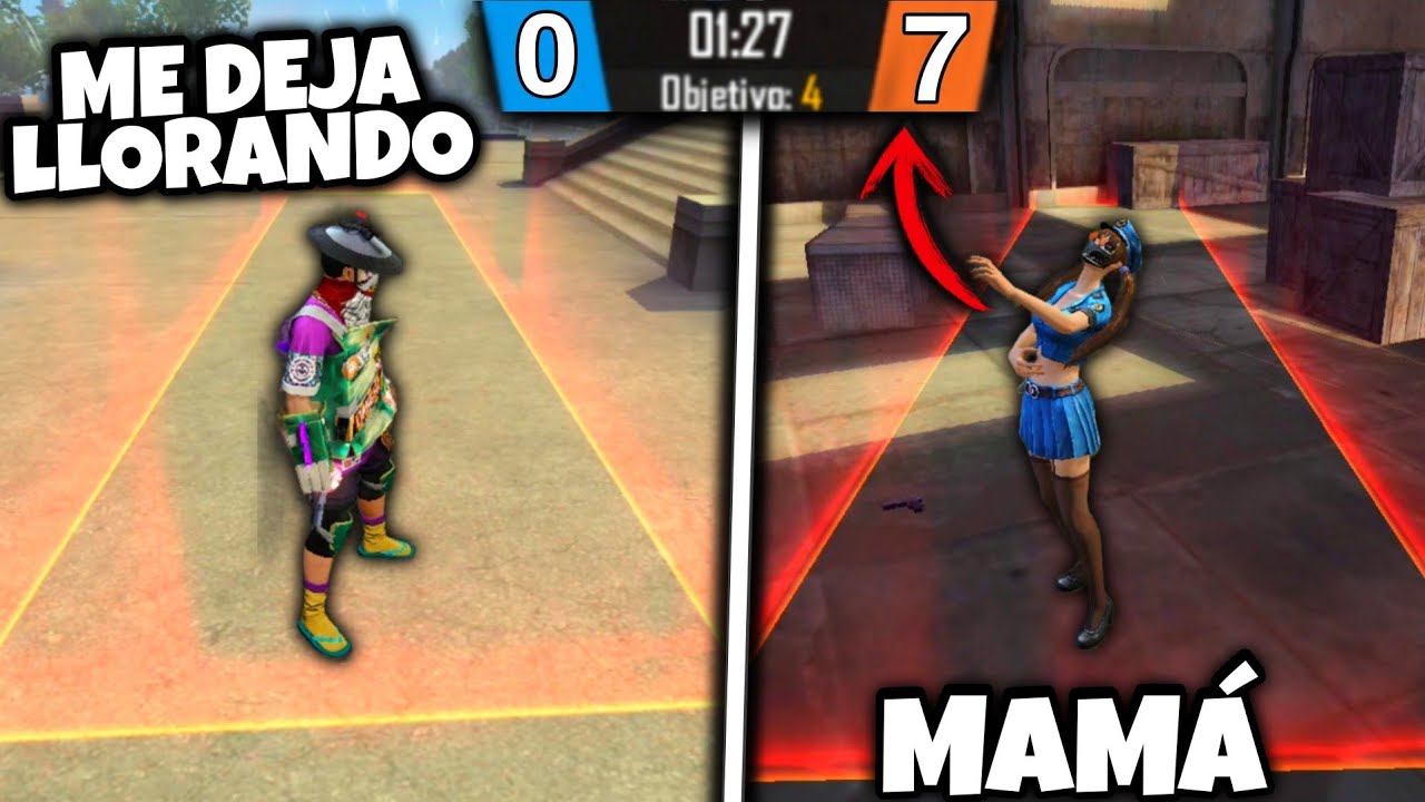 MI MAMÁ ME HUMILLA POR *PRIMERA VEZ EN UN PVP* Y ME DEJA LLORANDO!! 😭 FREE FIRE