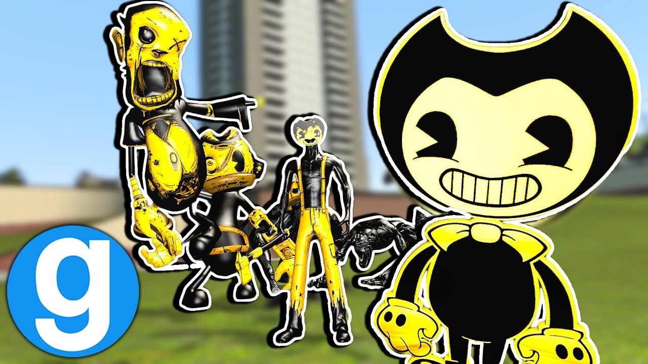 Play as Updated Bendy and The Ink Machine Pill Pack! Gmod BATIM Sandbox Funny Moments Garry's Mod