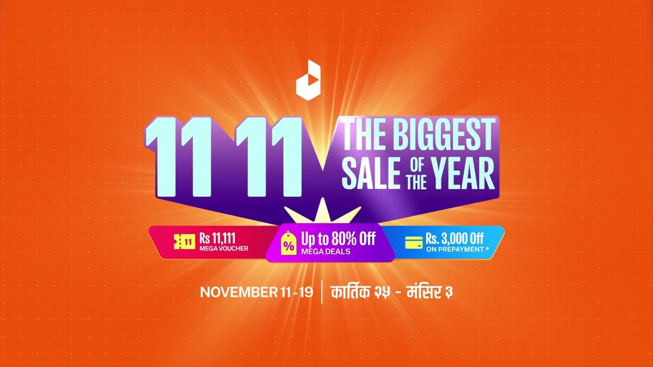 The Biggest Sale of the Year is Live | Daraz 11.11