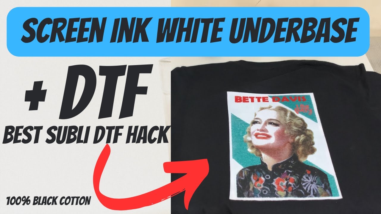 Mastering the WHITE Underbase SCREEN INK | DTF SUBLIMATION Hack👕