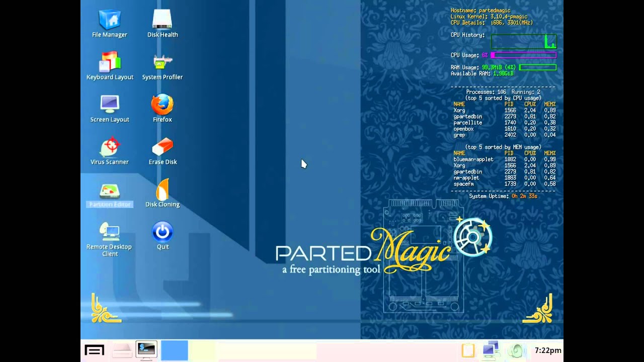 Клонирование диска с помощью Parted Magic и Clonezilla. Клонирование VirtualBox на USB-накопитель.