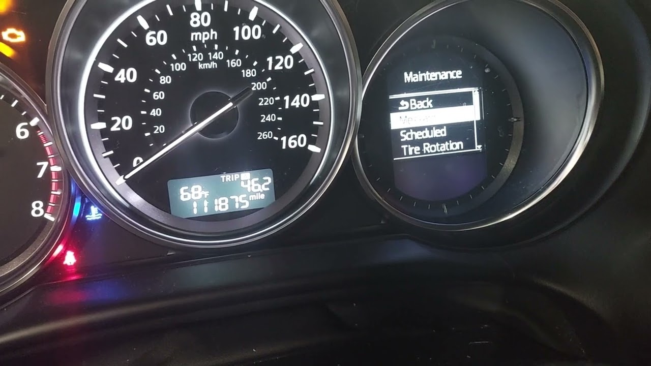 cx5 mazda,  luz de mantenimiento