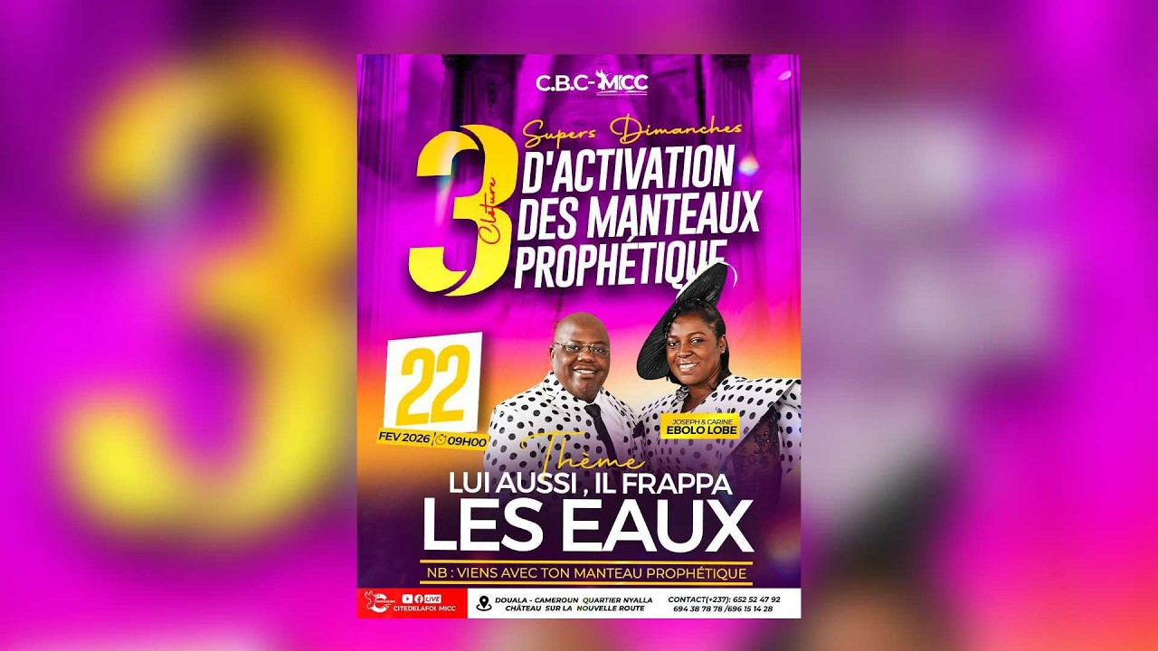 VOUS REGARDEZ NOTRE 3EME SUPER DIMANCHE D'ACTIVATION DES MANTEAUX PROPHÉTIQUE