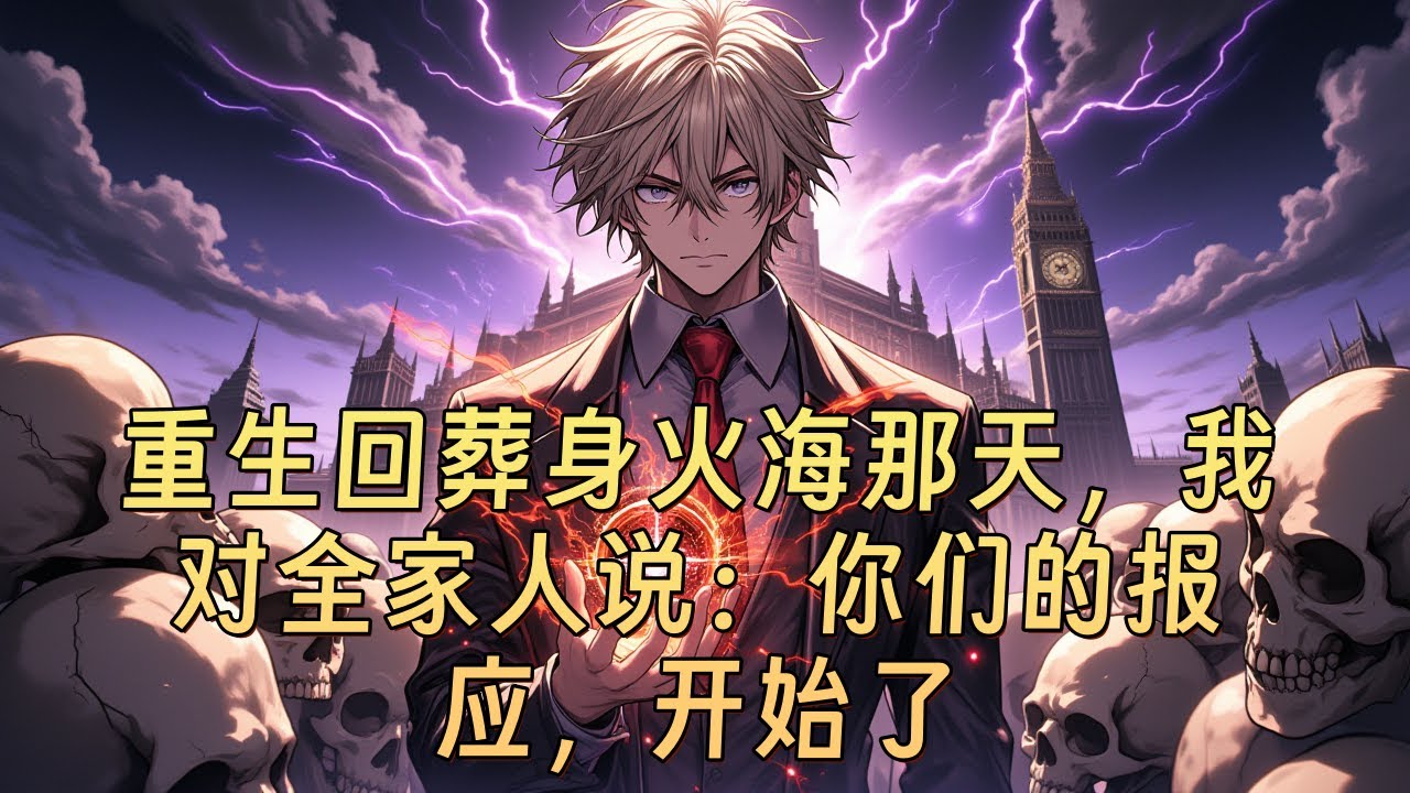 [重生回葬身火海那天，我对全家人说：你们的报应，开始了] 从小被拐卖，十二岁被找回却成罪人，车祸濒死时亲姐只顾救继弟——他绝望跳楼竟重生回车祸当天，从此高考逆袭、商业崛起，让虚伪家人跪着后悔