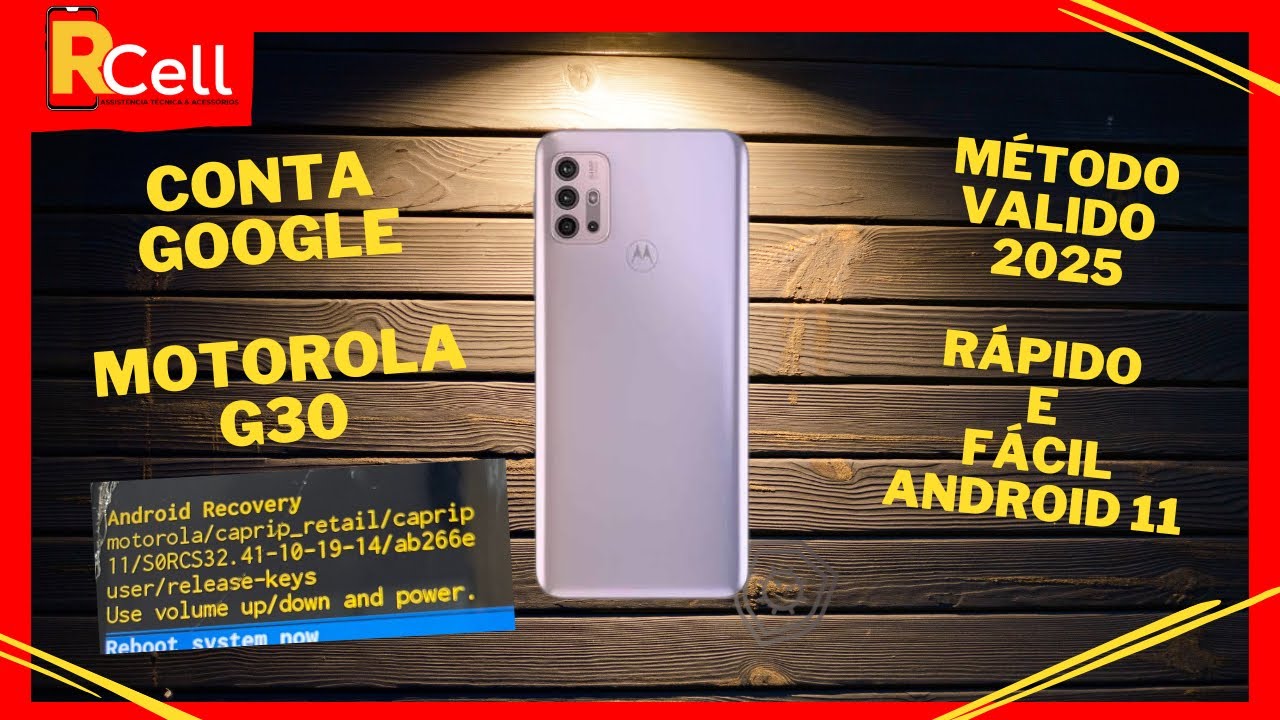 Conta Google Motorola G30  Método 2025 