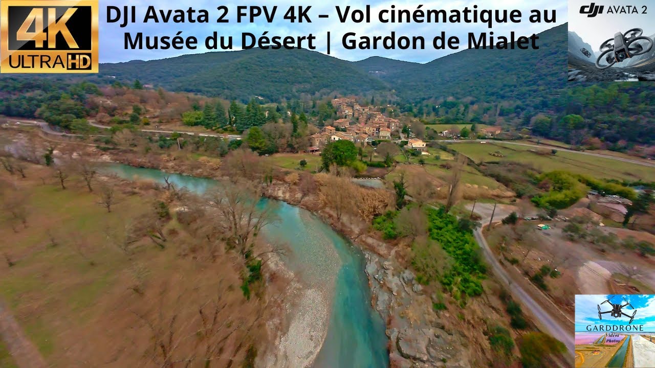 DJI Avata 2 FPV 4K – Vol cinématique au Musée du Désert | Gardon de Mialet