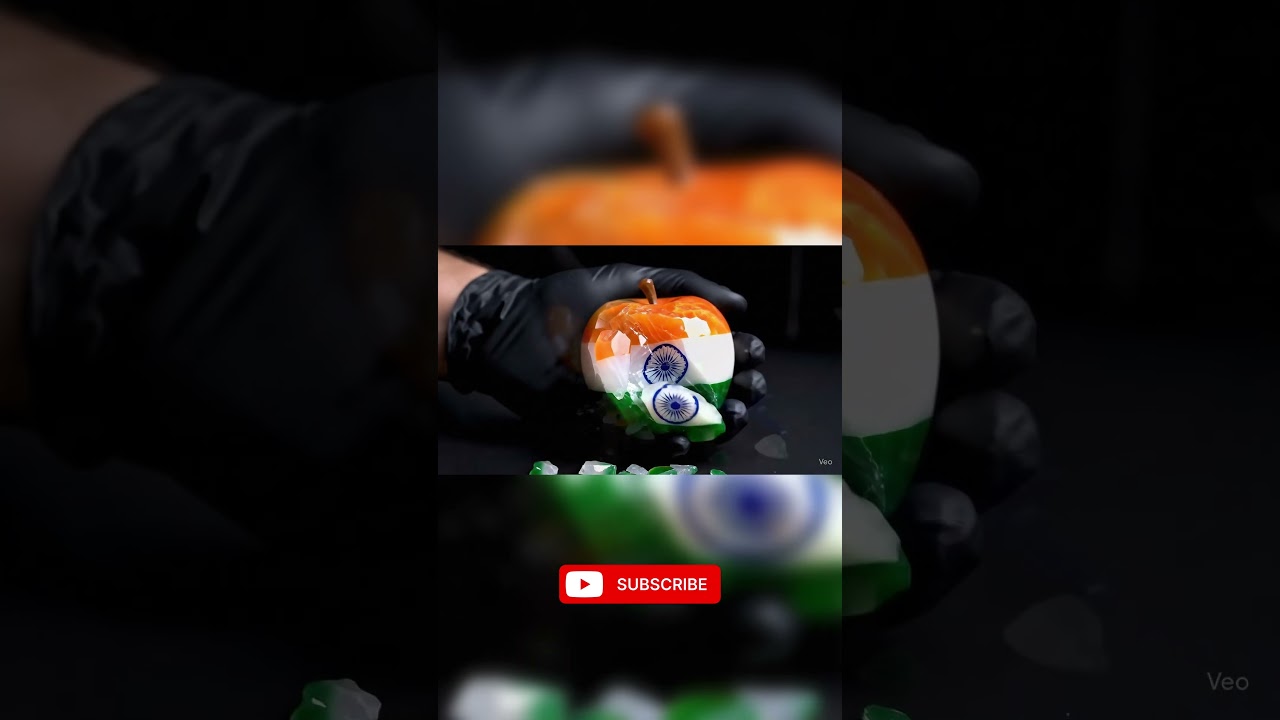 Crushing India Apple shape Crystal with hand, Satisfying ASMR #shorts #viral