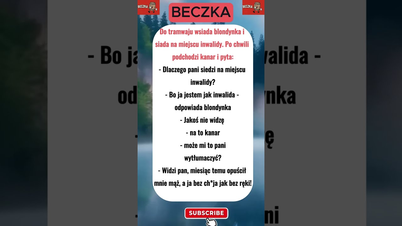 Do tramwaju wsiada blondynka #dowcip #funny