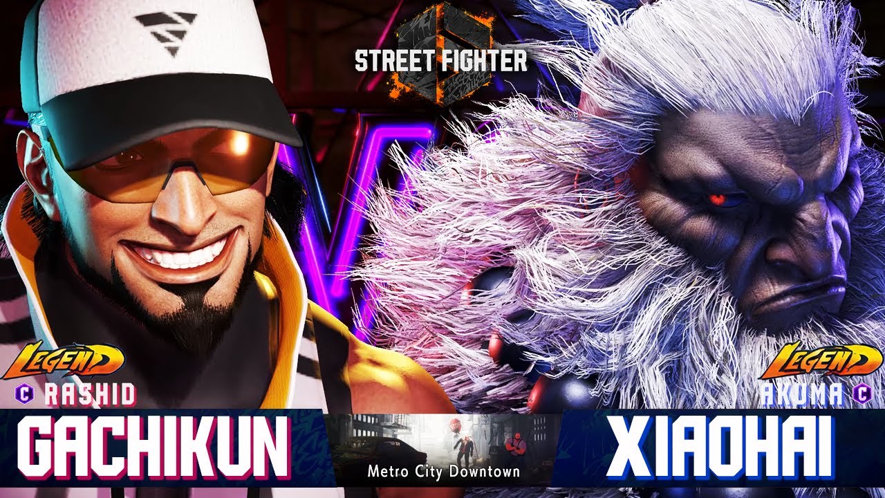 SF6🔥 Gachikun (RASHID #3Rank)  Vs  XIAOHAI (AKUMA)  🔥Best Ranked Match 🔥 SF6 DLC Replays🔥