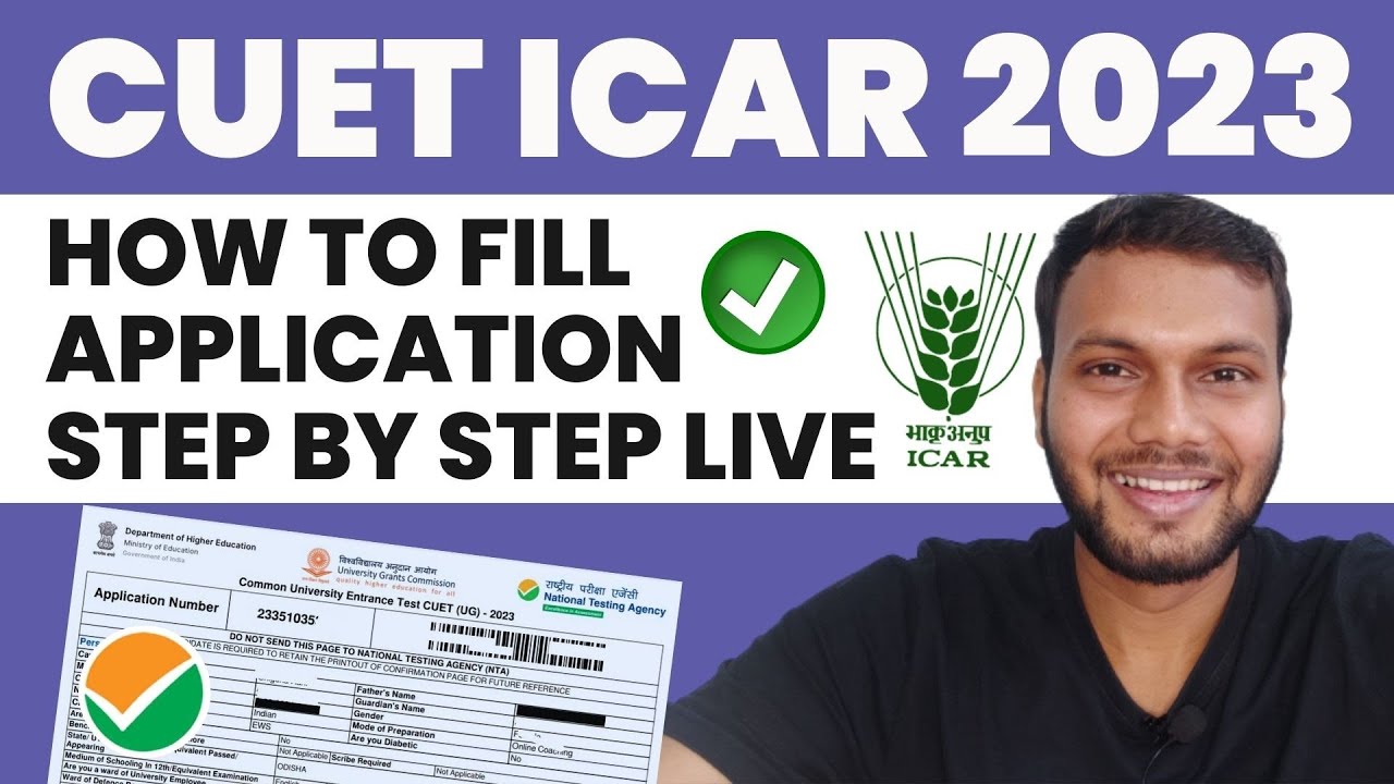 🟠How to fill ICAR 2024 Application Form | How to fill CUET 2024 Online Form | ICAR 2024 Registration