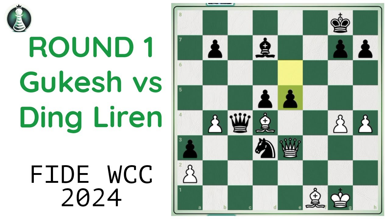 R1 - Gukesh vs Ding Liren: Epic Clash at 2024 FIDE World Chess Championship | Prodigy Pawn