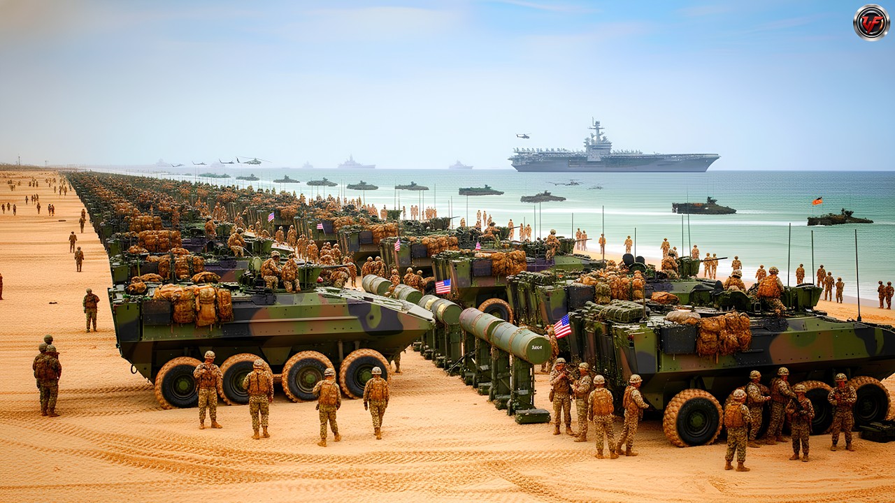 Iran Panic! US Amphibious Vehicle Arrives Full Speed ​​Off Middle East Coast, Finally