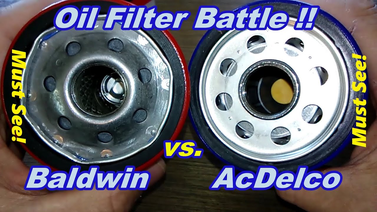 Масляный фильтр ACDelco Cut Open PF63E против Baldwin Oil Filter Cut Open B7449 Обзор масляного ф...