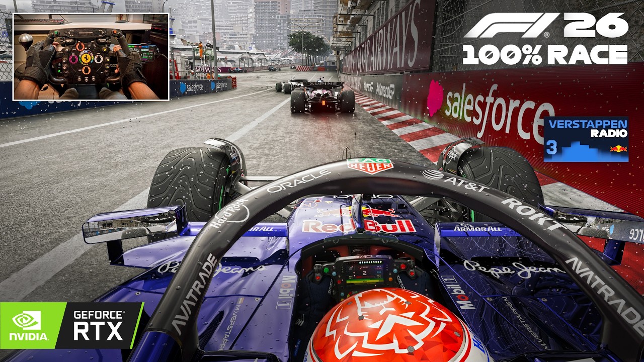 Max Verstappen's Ultra Realistic Career Mode | F1 26 Season Monaco GP 100% Race Gameplay | Race 5