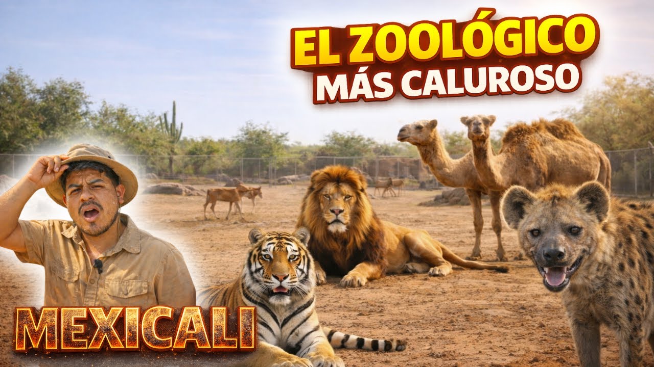 Visité el ZOOLÓGICO MÁS CALIENTE de MÉXICO🔥🇲🇽 ¿Cómo sobreviven? | Mexicali