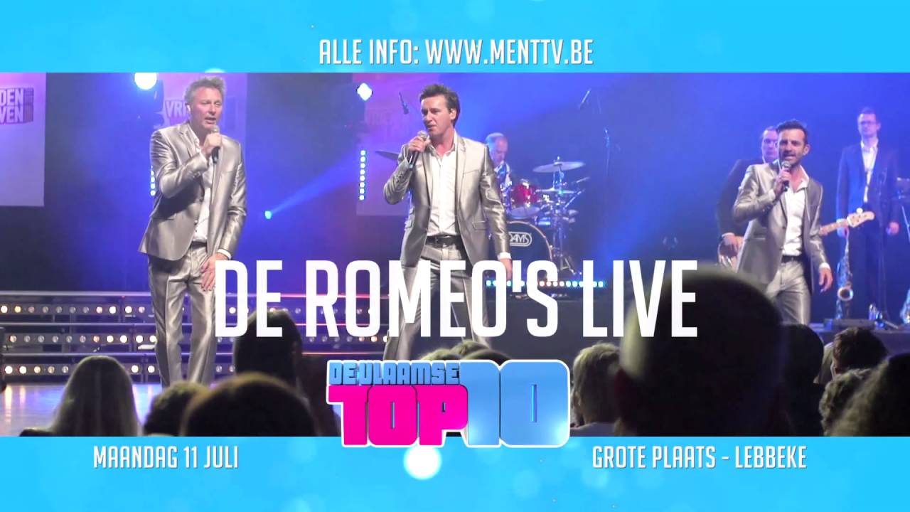 De Vlaamse Top 10 & De Romeo's live 10 op 11 juli 2016 in Lebbeke