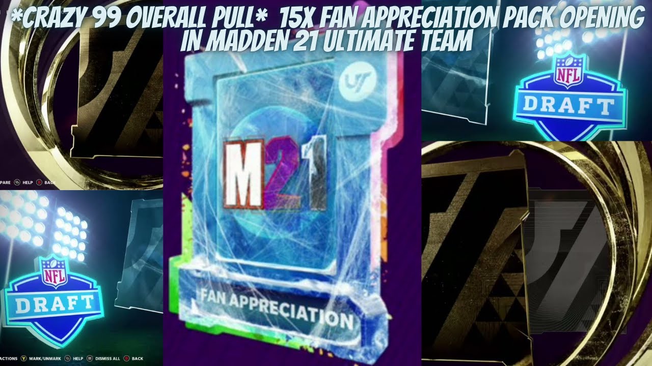 *CRAZY 99 OVERALL PULL*  15X FAN APPRECIATION PACK OPENING IN MADDEN 21 ULTIMATE TEAM