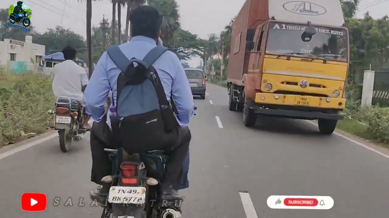 A journey on the Thiruvarur - Nagapattinam National Highway |Thirivarur Series| Salaikatru |#trending 