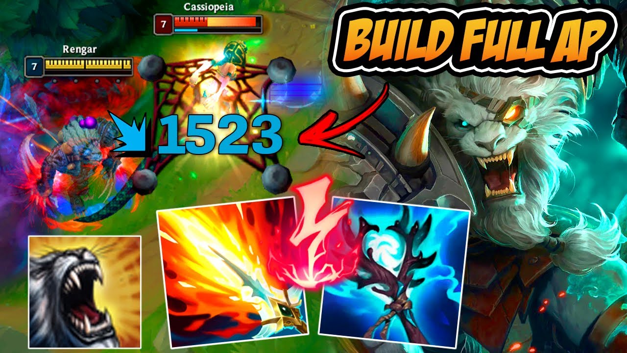 ESSA BUILD ESQUECIDA DO RENGAR FULL AP DÁ MUITO DANO !! - LEAGUE OF LEGENDS
