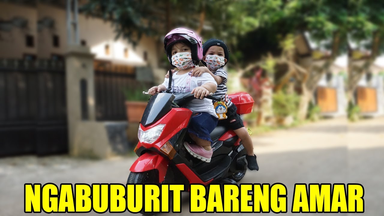 NGABUBURIT SAMBIL CARI UNTUK BERBUKA PUASA PAKE MOTOR NMAX MAINAN BARENG AMAR DAN MAMAH AKU !!