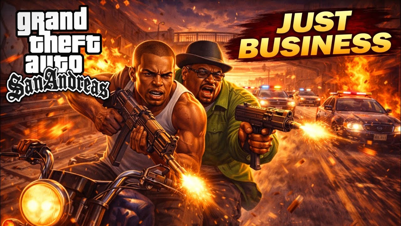 Epic Motorcycle Shootout! | GTA San Andreas – Just Business