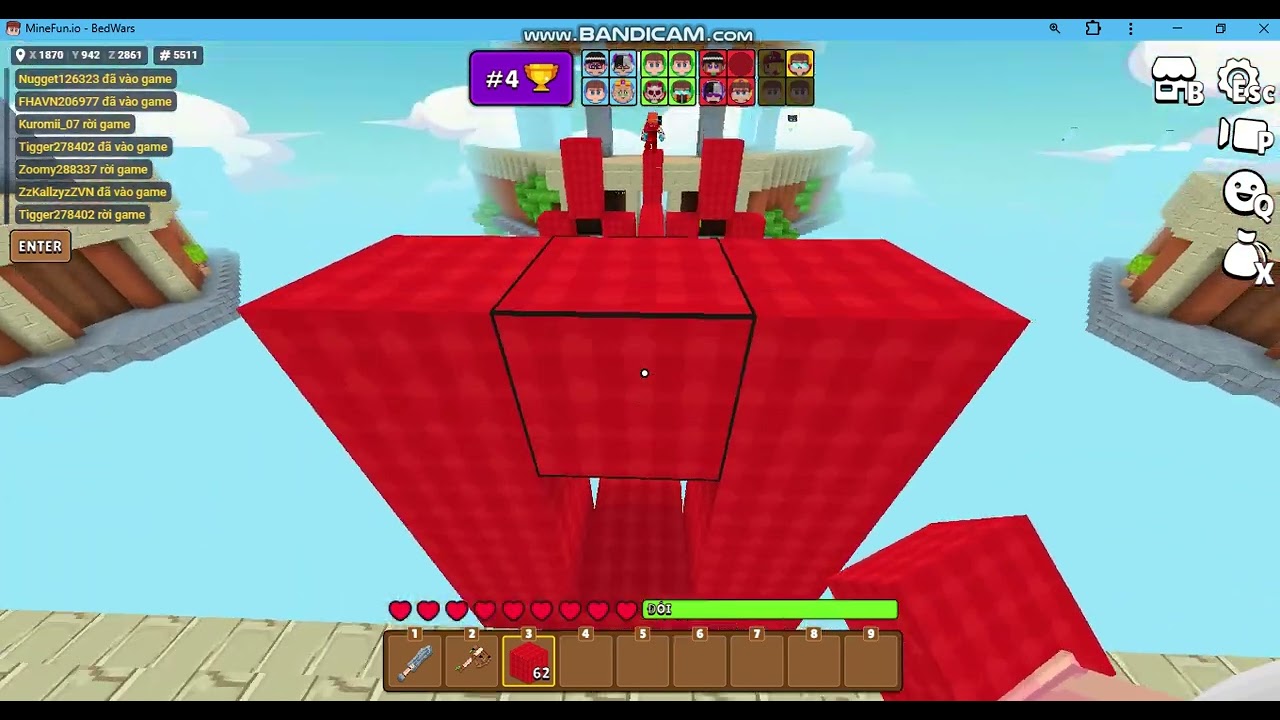 Minefun.io play bed wars with friends :))