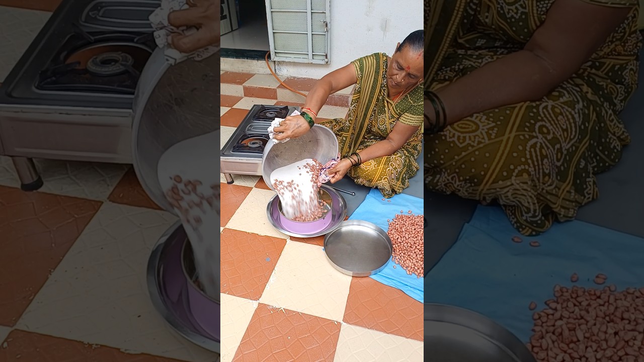 Homemade Salted Peanuts 🥜 Khari Sing 😋 #namkeen #homemade #cooking